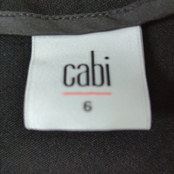 Cabi Claire Ponte Dress 3101 Womens 6 Black Knit Sheath Back Zip - Picture 2 of 8